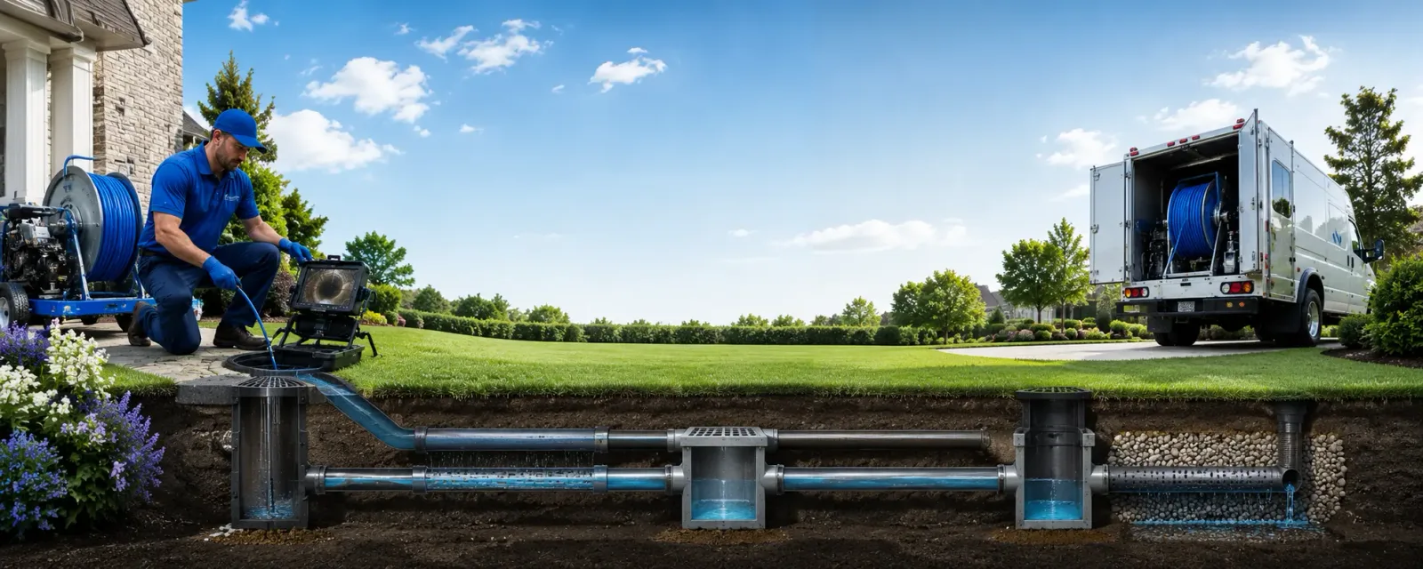 Outdoor drain cleaning information for Snow Lake, AR